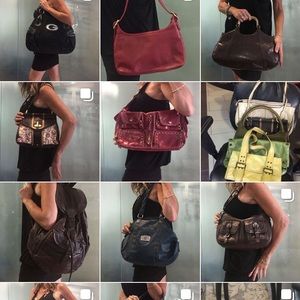 Assorted leather handbags, totes, purses 👛 clutch